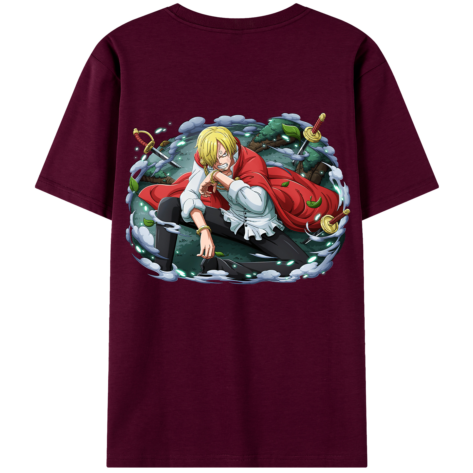（画像用） ワンピース サンジ ONE PIECE Sanji レディース半袖Tシャツ(バックプリント)